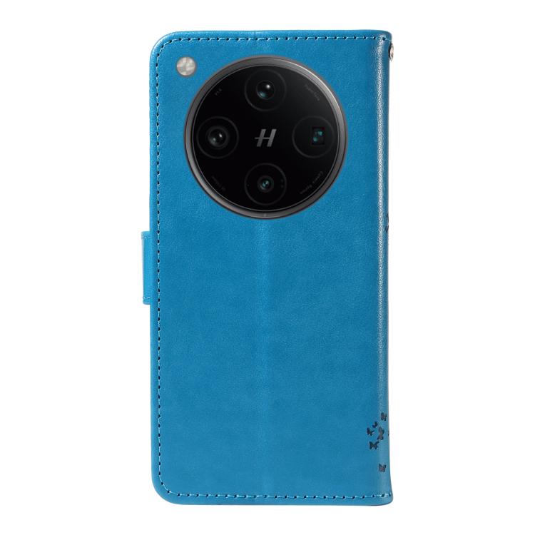 For OPPO Find X8 Pro Global Tree & Cat Embossed Pattern Flip Leather Phone Case