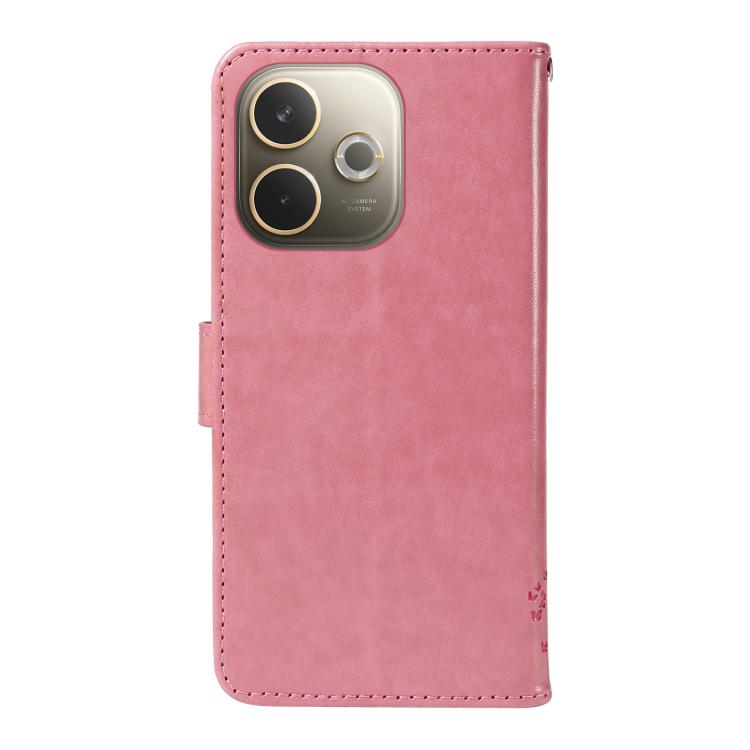 For OPPO A5 Pro 5G Global Tree & Cat Embossed Pattern Flip Leather Phone Case