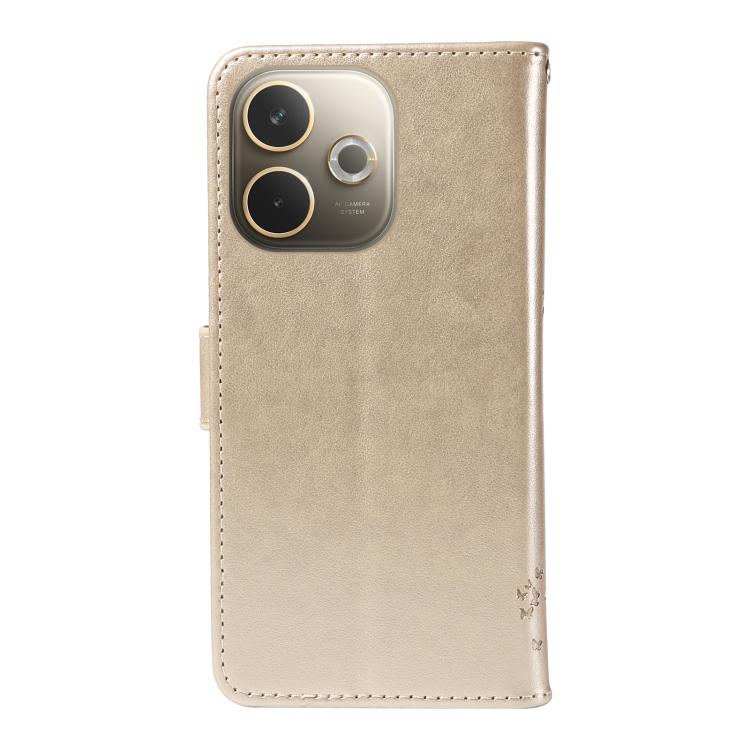 For OPPO A5 Pro 5G Global Tree & Cat Embossed Pattern Flip Leather Phone Case
