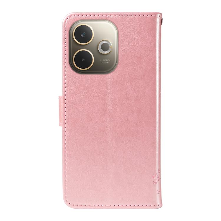 For OPPO A5 Pro 5G Global Tree & Cat Embossed Pattern Flip Leather Phone Case