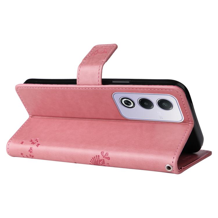 For OPPO K12X 5G Global Tree & Cat Embossed Pattern Flip Leather Phone Case