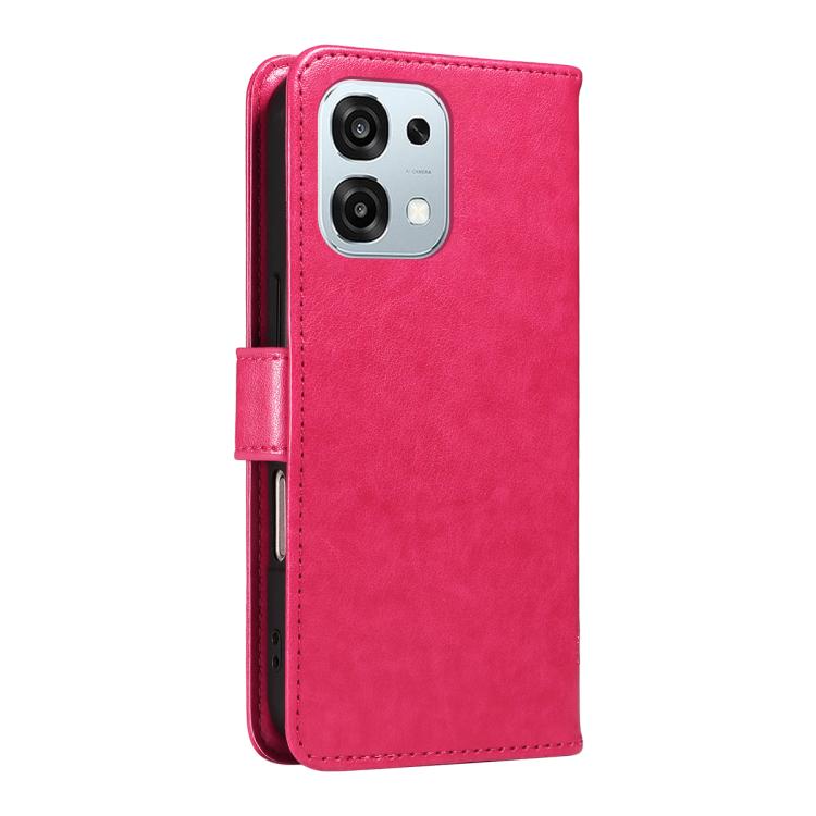 For OPPO A6 Pro 4G / 5G Global Tree & Cat Embossed Pattern Flip Leather Phone Case