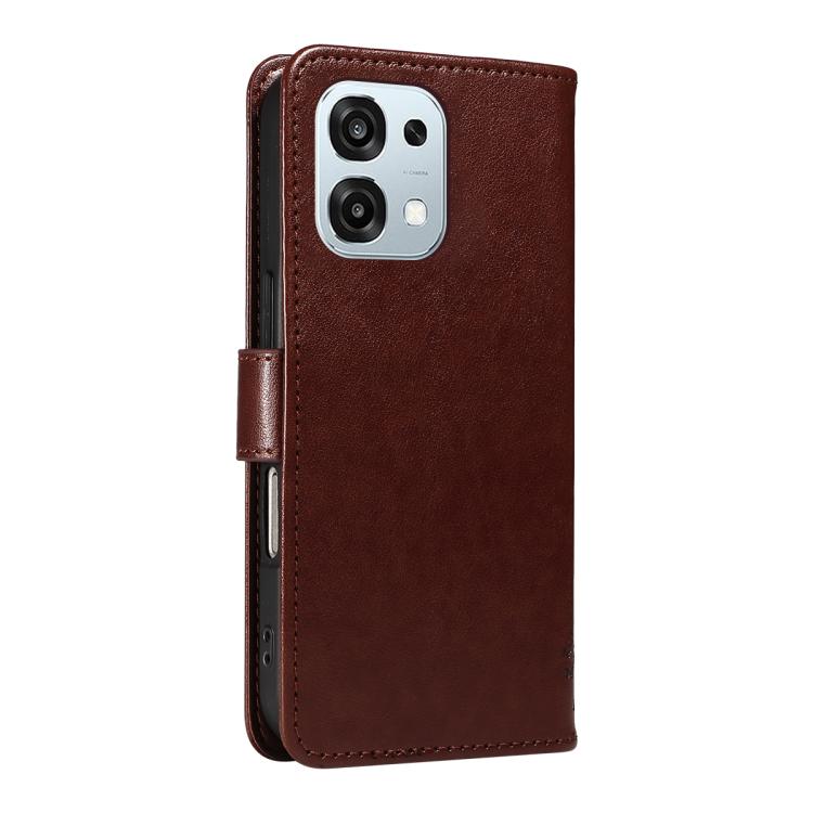 For OPPO A6 Pro 4G / 5G Global Tree & Cat Embossed Pattern Flip Leather Phone Case