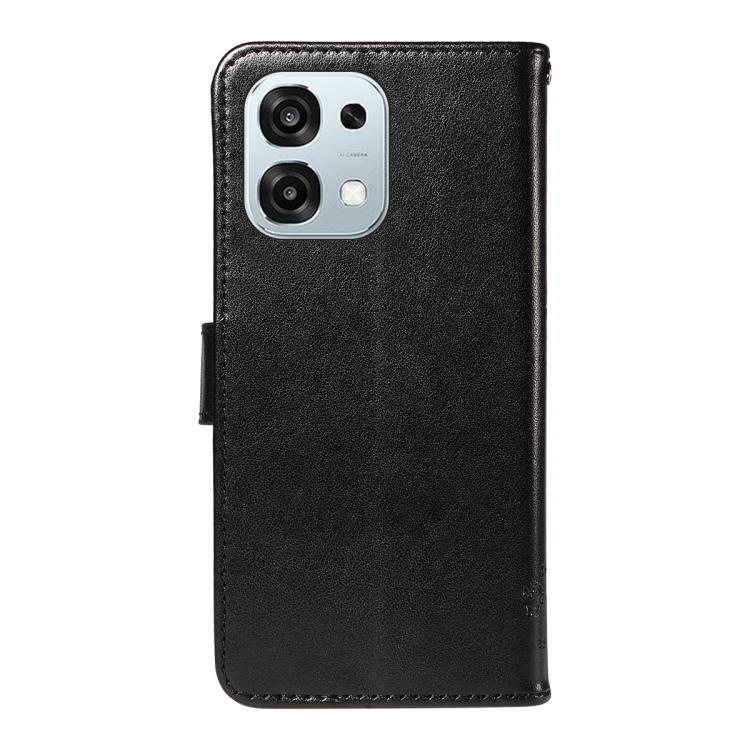 For OPPO A6 Pro 4G / 5G Global Tree & Cat Embossed Pattern Flip Leather Phone Case