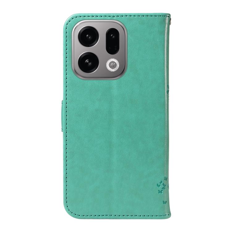 For OPPO Find X9 Tree & Cat Embossed Pattern Flip Leather Phone Case