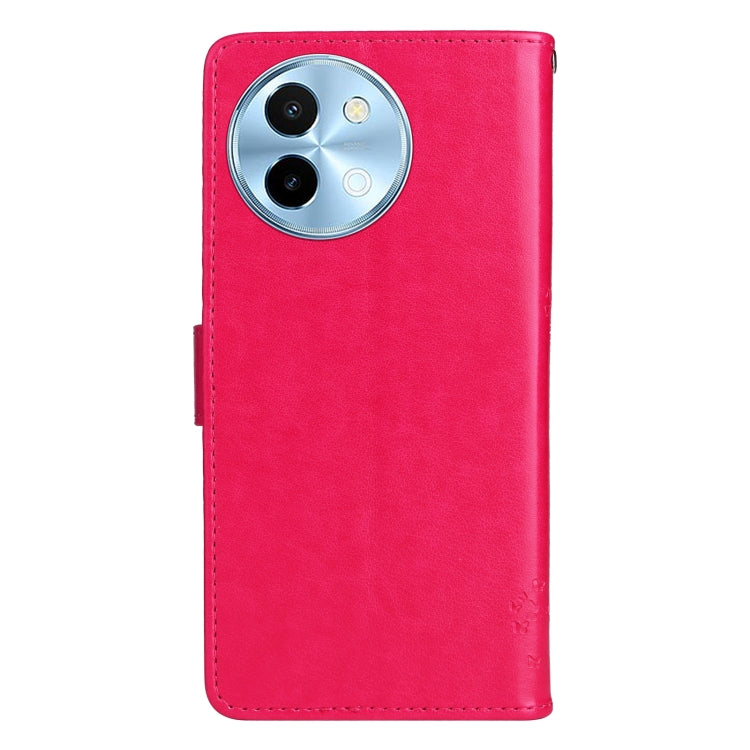 For vivo Y38 / Y200i / T3x Global Tree & Cat Embossed Pattern Flip Leather Phone Case