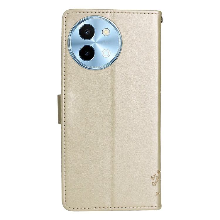 For vivo Y38 / Y200i / T3x Global Tree & Cat Embossed Pattern Flip Leather Phone Case