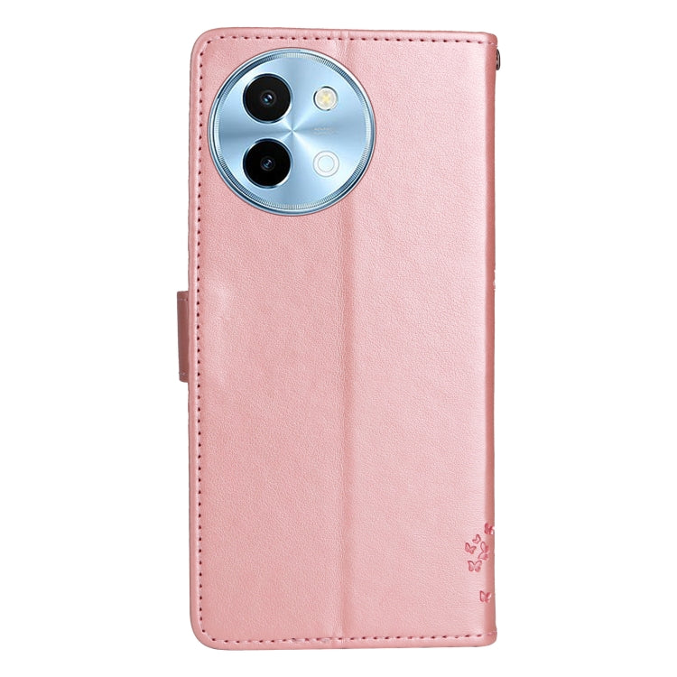 For vivo Y38 / Y200i / T3x Global Tree & Cat Embossed Pattern Flip Leather Phone Case