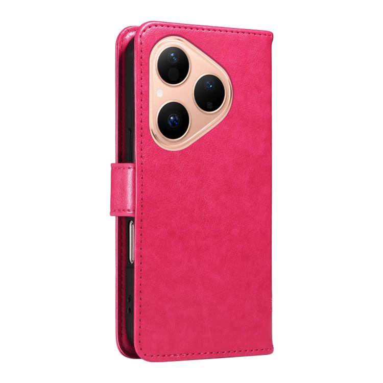 For Huawei Pura 80 5G Tree & Cat Embossed Pattern Flip Leather Phone Case