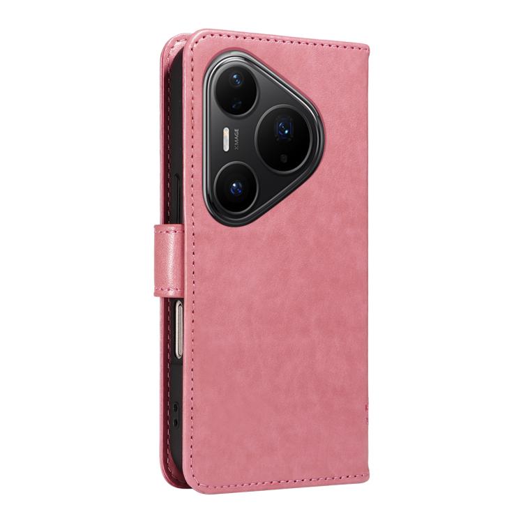 For Huawei Pura 80 Pro 5G Tree & Cat Embossed Pattern Flip Leather Phone Case