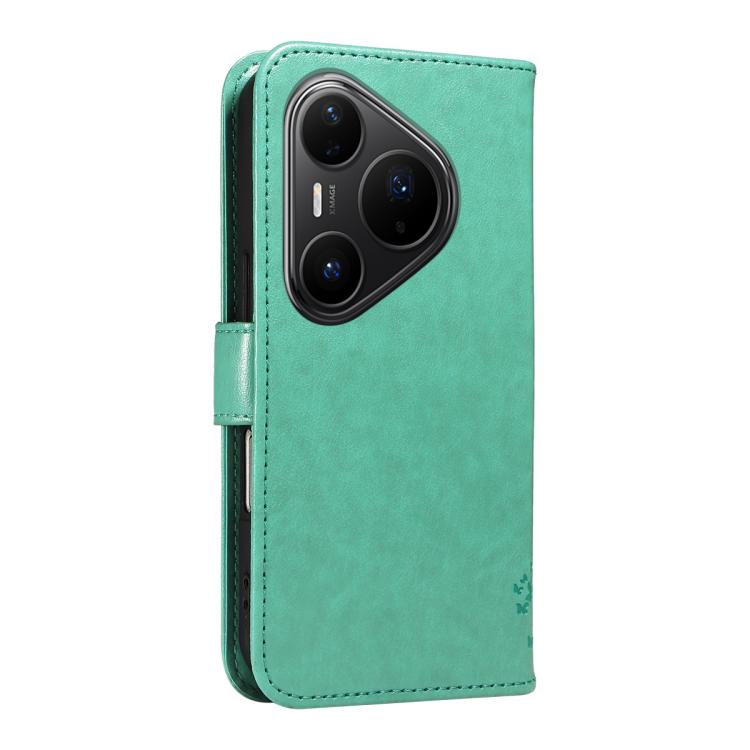 For Huawei Pura 80 Pro 5G Tree & Cat Embossed Pattern Flip Leather Phone Case