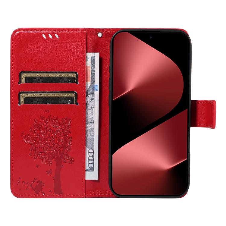 For Huawei Pura 80 Pro 5G Tree & Cat Embossed Pattern Flip Leather Phone Case