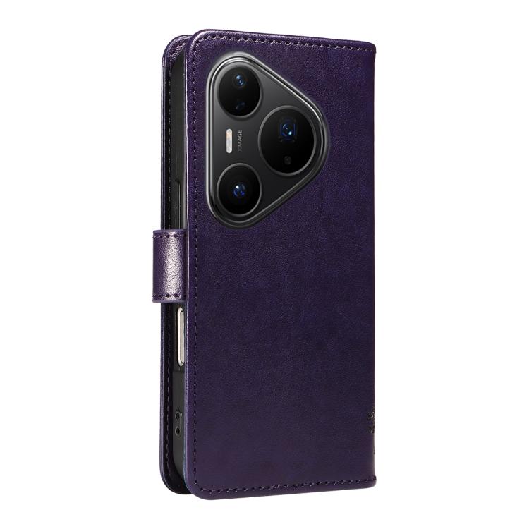 For Huawei Pura 80 Pro 5G Tree & Cat Embossed Pattern Flip Leather Phone Case