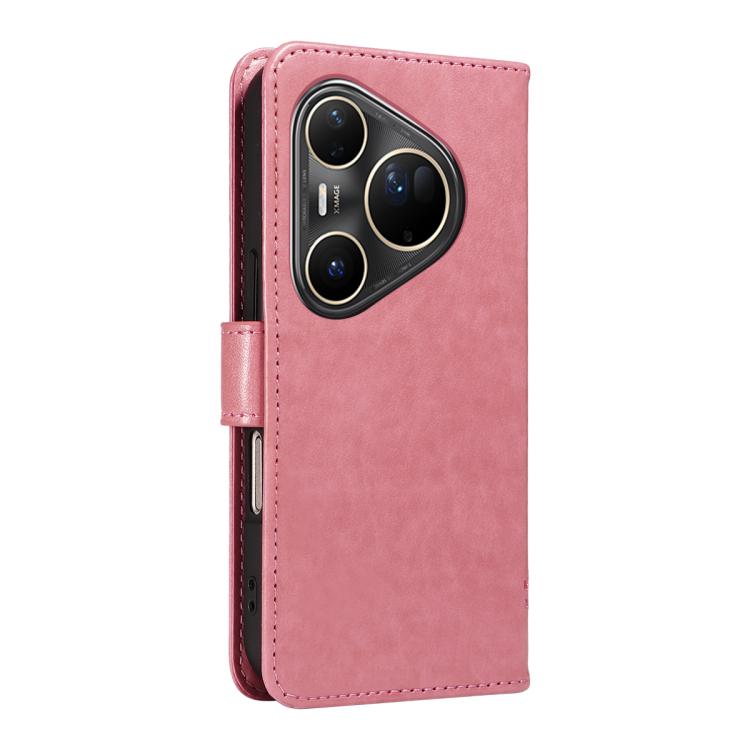 For Huawei Pura 80 Ultra 5G Tree & Cat Embossed Pattern Flip Leather Phone Case