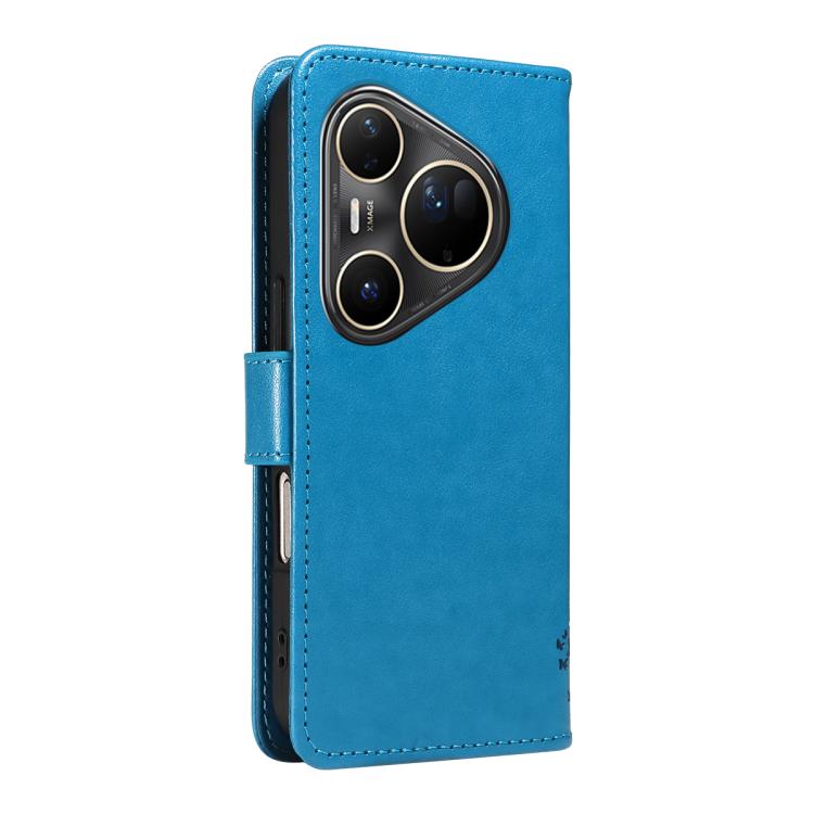 For Huawei Pura 80 Ultra 5G Tree & Cat Embossed Pattern Flip Leather Phone Case