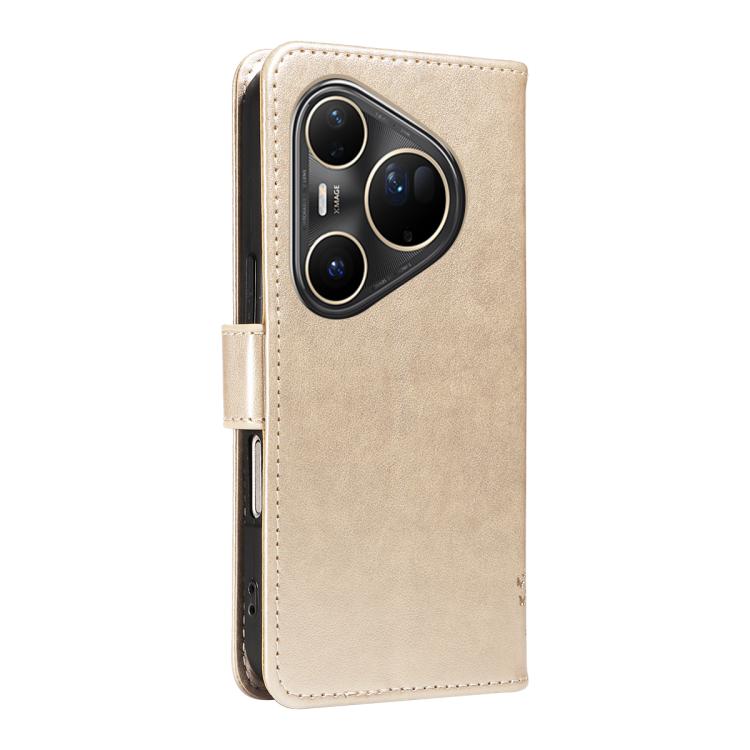 For Huawei Pura 80 Ultra 5G Tree & Cat Embossed Pattern Flip Leather Phone Case