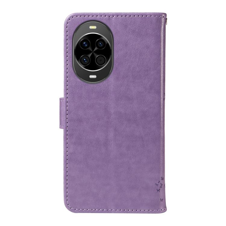 For Huawei nova 14 5G / 14 Lite 5G Tree & Cat Embossed Pattern Flip Leather Phone Case