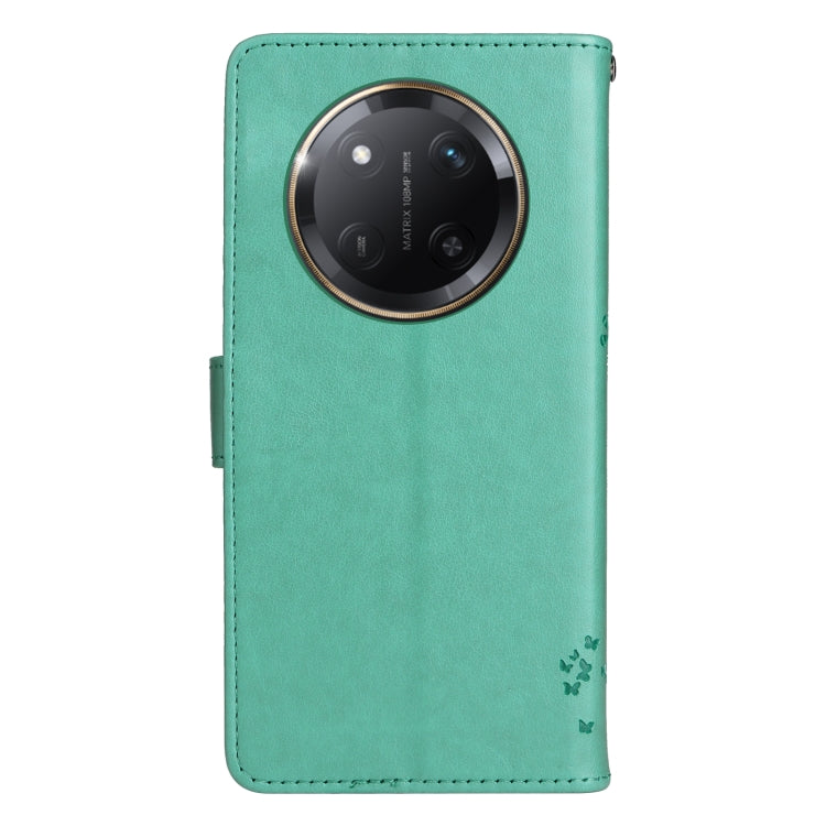 For Honor X9C 5G Global Tree & Cat Embossed Pattern Flip Leather Phone Case