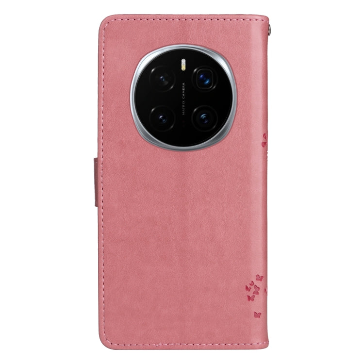 For Honor Magic7 Pro Tree & Cat Embossed Pattern Flip Leather Phone Case