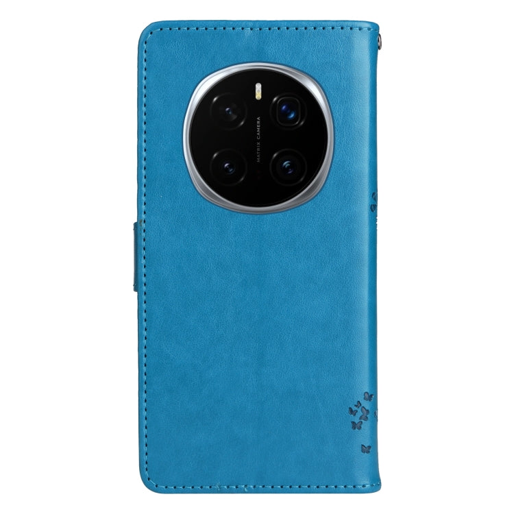 For Honor Magic7 Pro Tree & Cat Embossed Pattern Flip Leather Phone Case