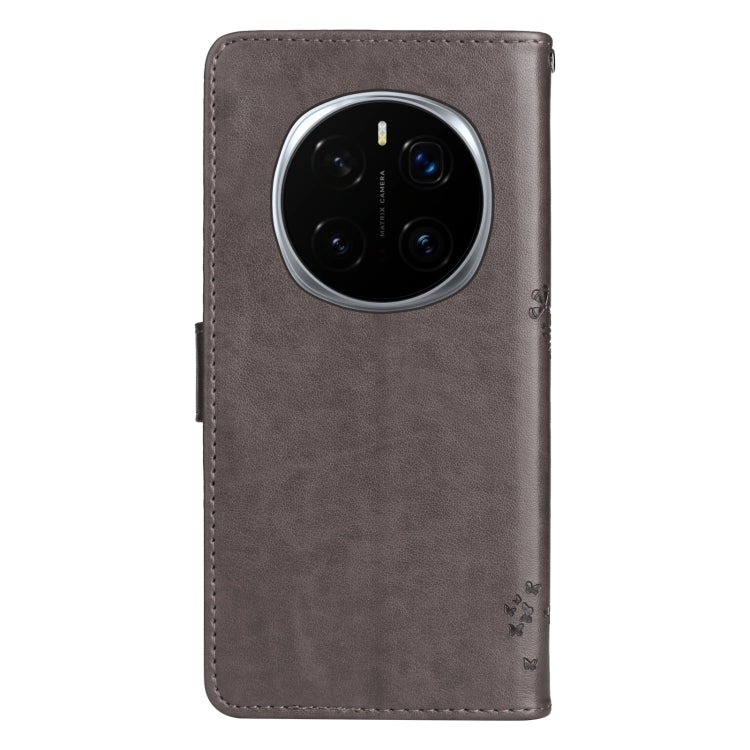 For Honor Magic7 Pro Tree & Cat Embossed Pattern Flip Leather Phone Case