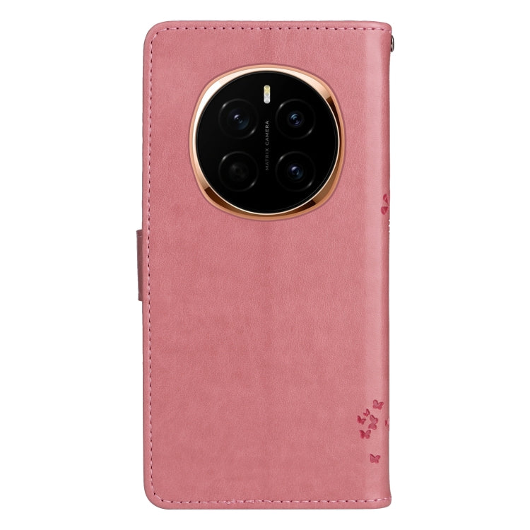 For Honor Magic7 Tree & Cat Embossed Pattern Flip Leather Phone Case