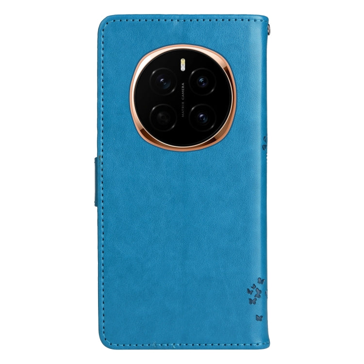 For Honor Magic7 Tree & Cat Embossed Pattern Flip Leather Phone Case