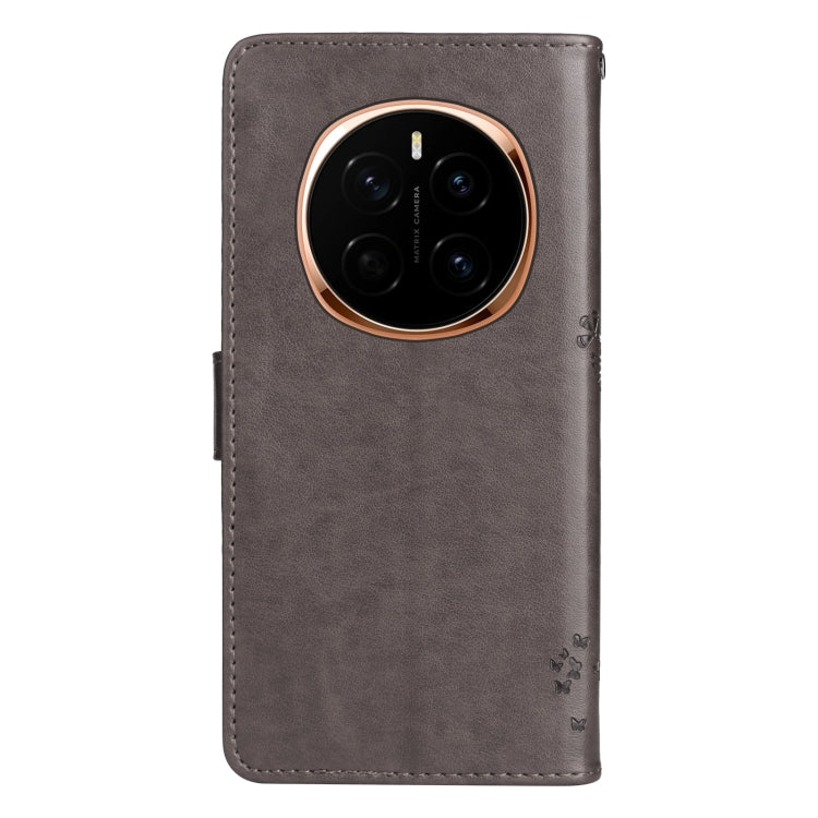 For Honor Magic7 Tree & Cat Embossed Pattern Flip Leather Phone Case