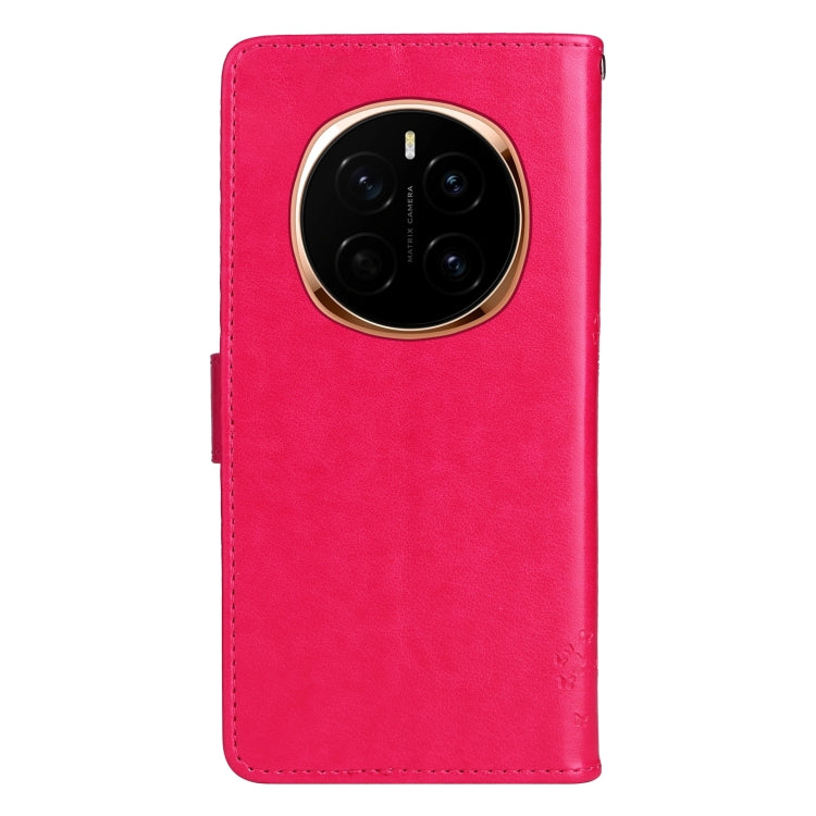 For Honor Magic7 Tree & Cat Embossed Pattern Flip Leather Phone Case