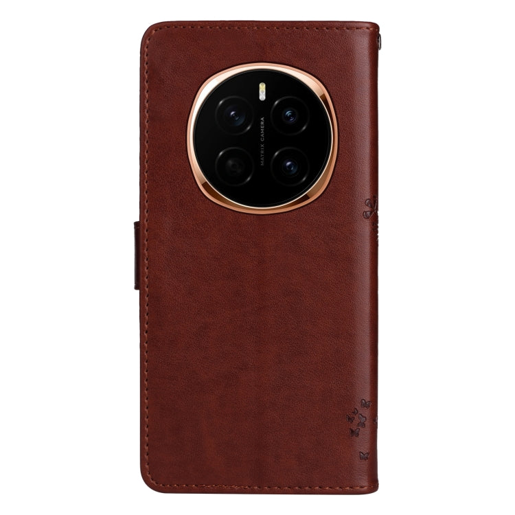 For Honor Magic7 Tree & Cat Embossed Pattern Flip Leather Phone Case