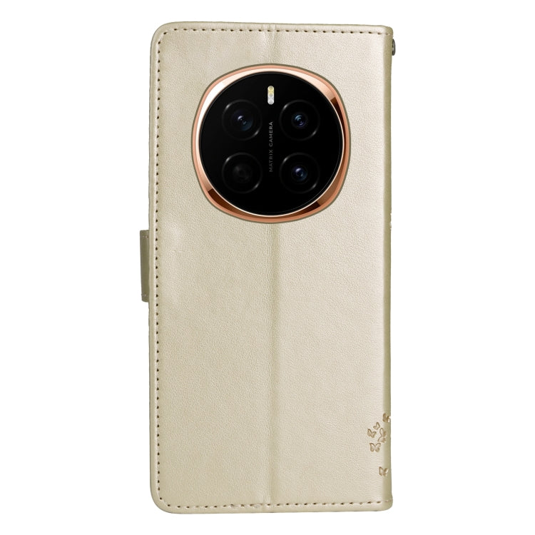 For Honor Magic7 Tree & Cat Embossed Pattern Flip Leather Phone Case