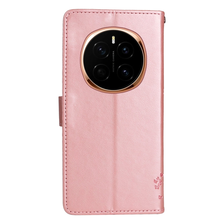 For Honor Magic7 Tree & Cat Embossed Pattern Flip Leather Phone Case