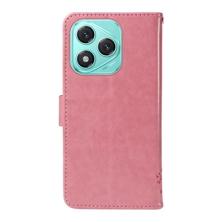 For Honor 400 Lite Global Tree & Cat Embossed Pattern Flip Leather Phone Case