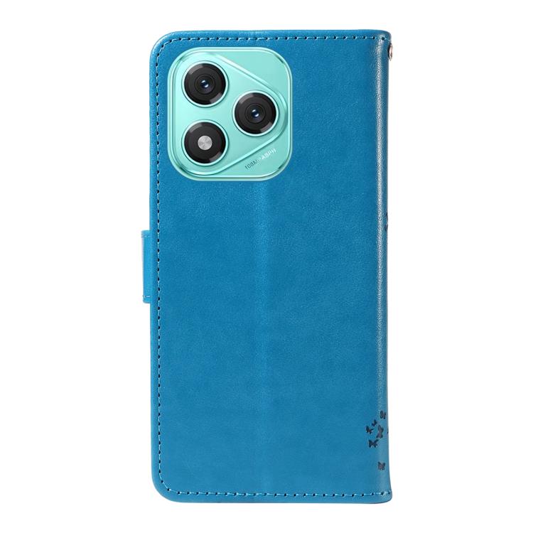 For Honor 400 Lite Global Tree & Cat Embossed Pattern Flip Leather Phone Case