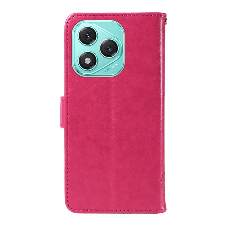 For Honor 400 Lite Global Tree & Cat Embossed Pattern Flip Leather Phone Case