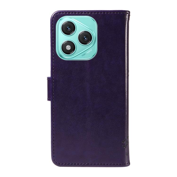 For Honor 400 Lite Global Tree & Cat Embossed Pattern Flip Leather Phone Case