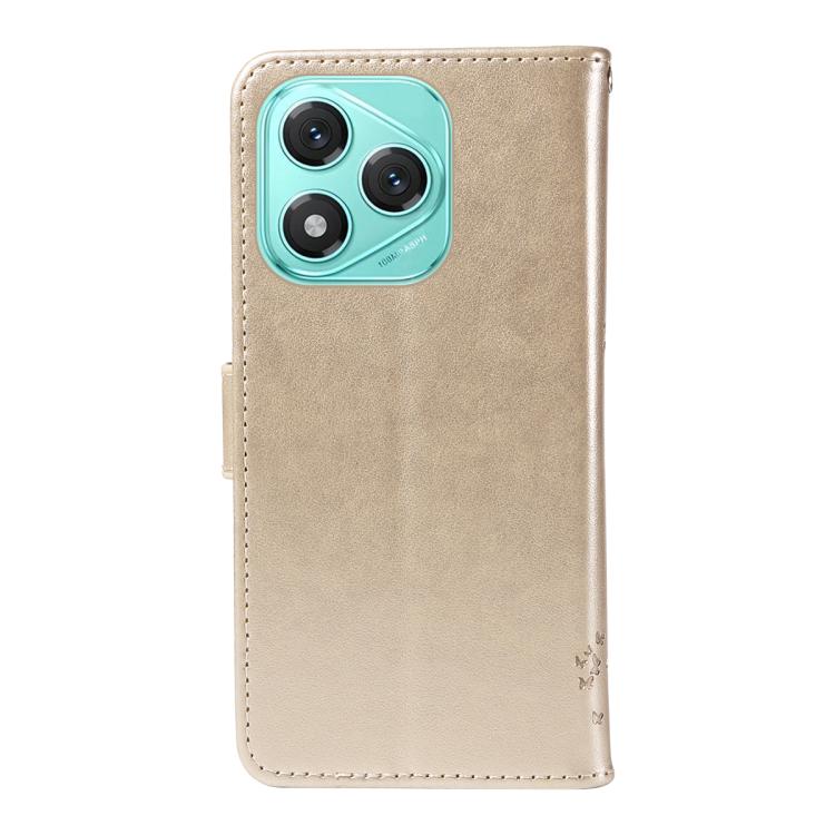For Honor 400 Lite Global Tree & Cat Embossed Pattern Flip Leather Phone Case