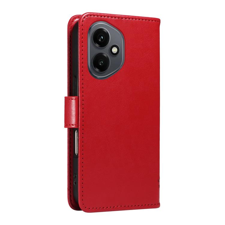 For Honor 400 Global 156.5mm Tree & Cat Embossed Pattern Flip Leather Phone Case