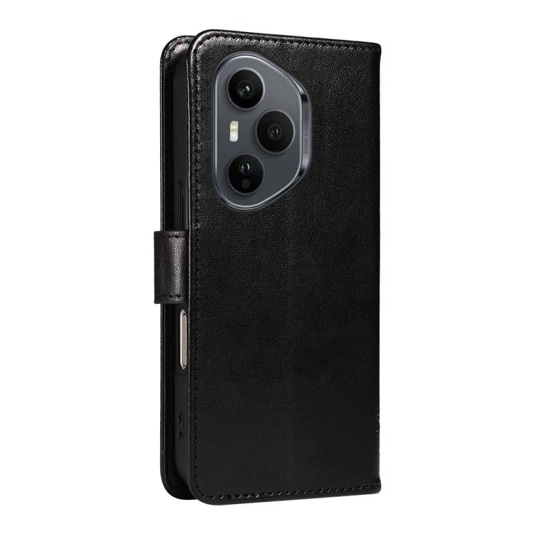 For Honor 400 Pro Global 160.8mm Tree & Cat Embossed Pattern Flip Leather Phone Case