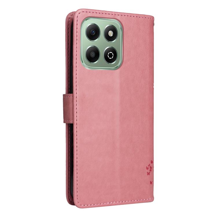 For Honor X6c / X6b / X6a / X5b Tree & Cat Embossed Pattern Flip Leather Phone Case