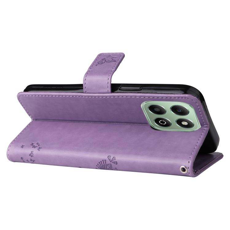 For Honor X6c / X6b / X6a / X5b Tree & Cat Embossed Pattern Flip Leather Phone Case