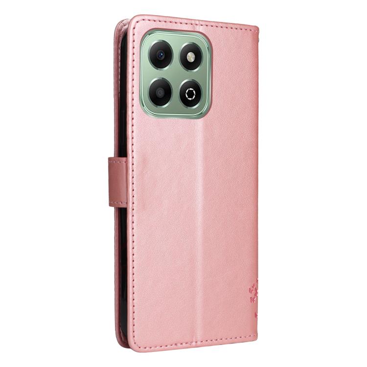 For Honor X6c / X6b / X6a / X5b Tree & Cat Embossed Pattern Flip Leather Phone Case