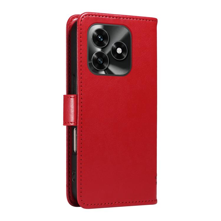 For Honor X5c Plus Tree & Cat Embossed Pattern Flip Leather Phone Case