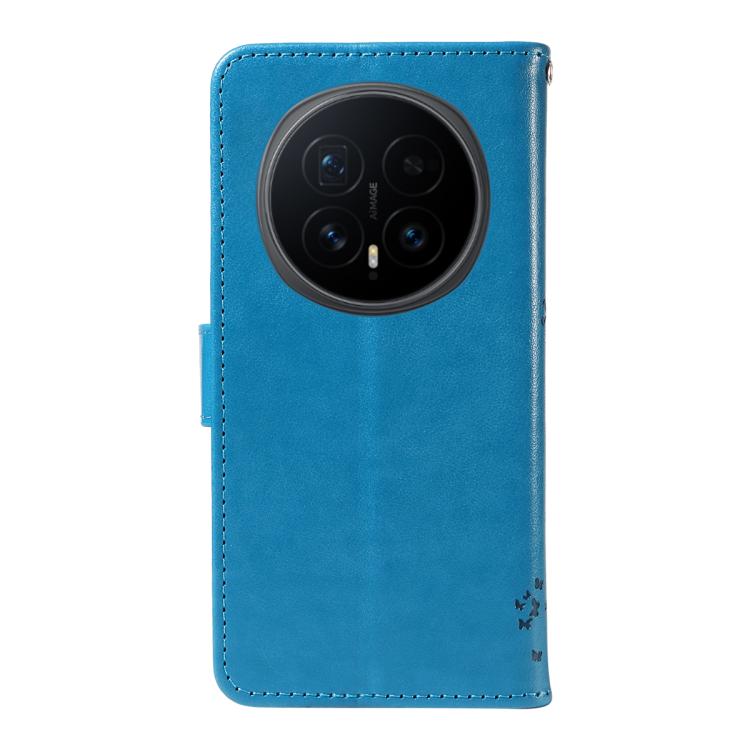 For Honor Magic8 Tree & Cat Embossed Pattern Flip Leather Phone Case