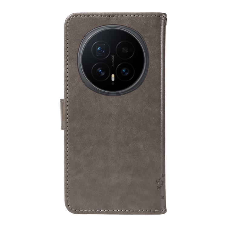 For Honor Magic8 Tree & Cat Embossed Pattern Flip Leather Phone Case