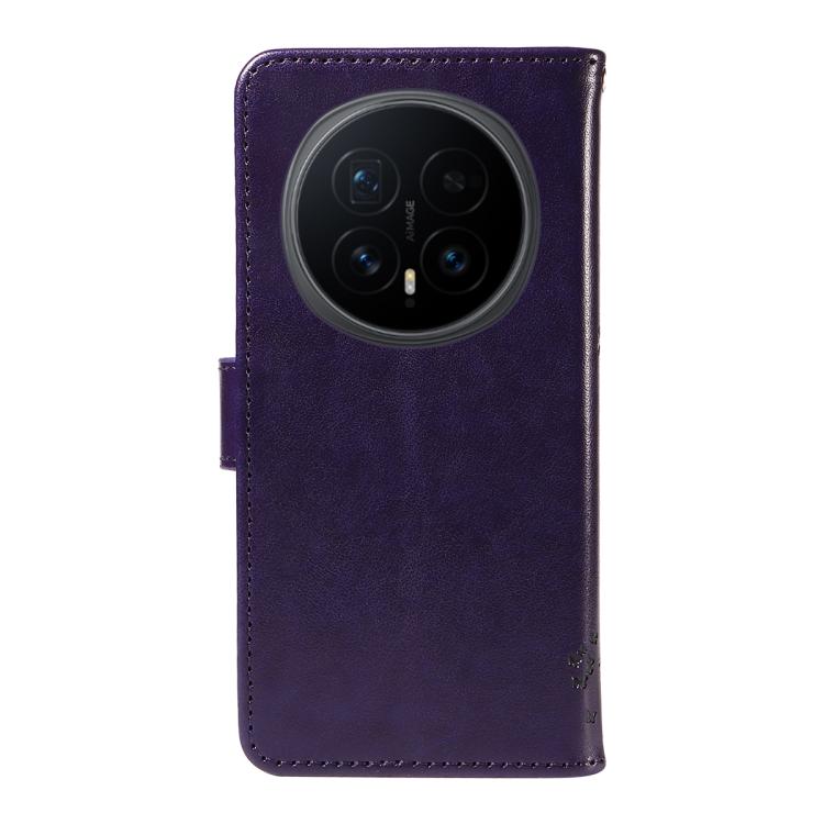 For Honor Magic8 Tree & Cat Embossed Pattern Flip Leather Phone Case