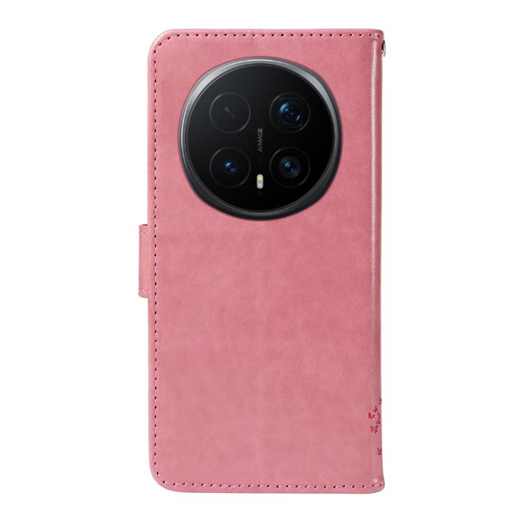For Honor Magic8 Pro Tree & Cat Embossed Pattern Flip Leather Phone Case