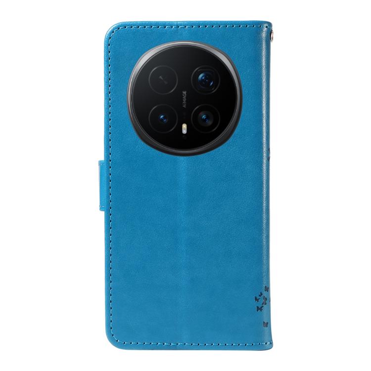 For Honor Magic8 Pro Tree & Cat Embossed Pattern Flip Leather Phone Case