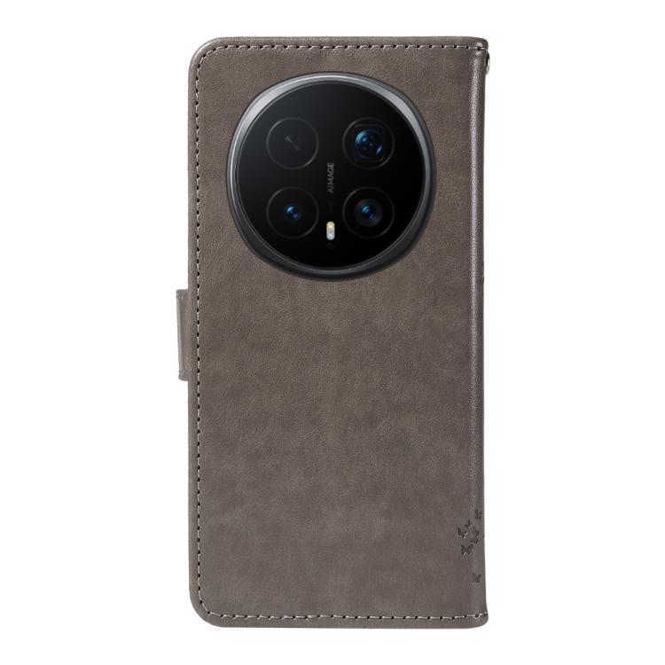For Honor Magic8 Pro Tree & Cat Embossed Pattern Flip Leather Phone Case