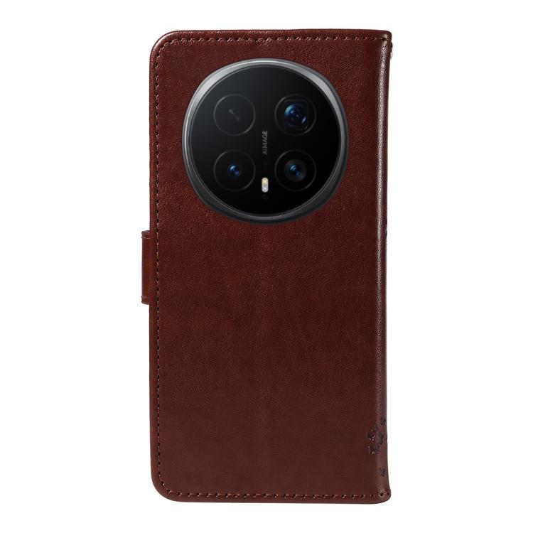 For Honor Magic8 Pro Tree & Cat Embossed Pattern Flip Leather Phone Case